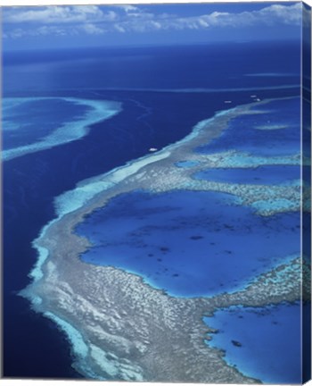 Framed Hardy Reef, Great Barrier Reef, Whitsunday Island, Australia Print