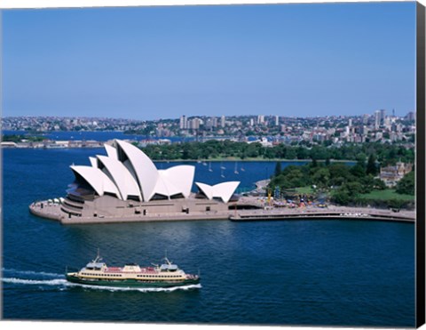 Framed High angle view of an opera house, Sydney Opera House, Sydney, Australia Print