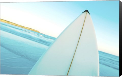 Framed Close-up of a surfboard, Fishery Bay, Australia Print