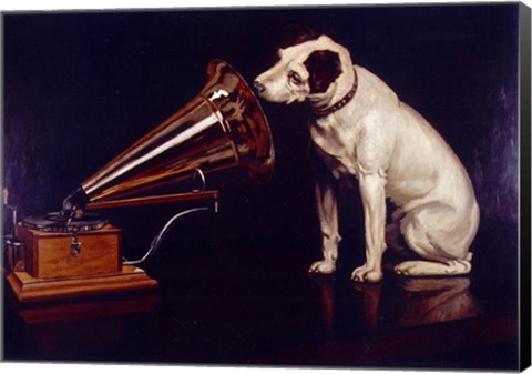 Framed His Masters Voice Print