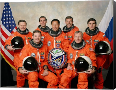 Framed Atlantis STS-106 Crew Print