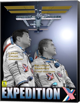 Framed Expedition 10 Crew Poster Print