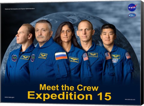 Framed Expedition 15 Crew Poster Print