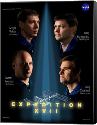 Framed Expedition 17 Crew Poster Print