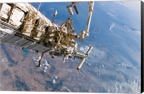 Framed ISS Panoramic View Day 5 Print