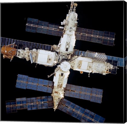 Framed Mir Space Station Print