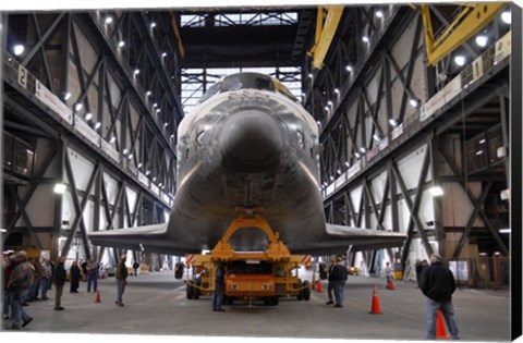 Framed STS-117 Atlantis VAB Print