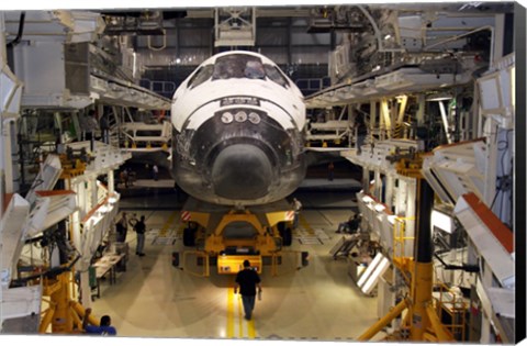 Framed STS-129 Atlantis Ready to Roll Print