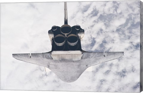 Framed STS132 Atlantis in orbit Print