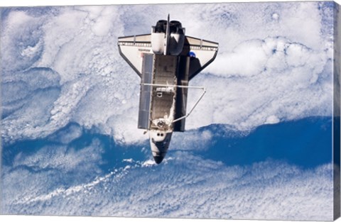 Framed STS132 Atlantis undocking Print