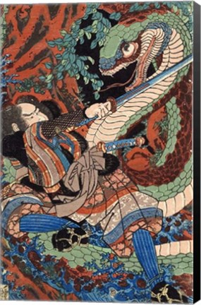 Framed Kuniyoshi Utagawa, Suikoden Series Print