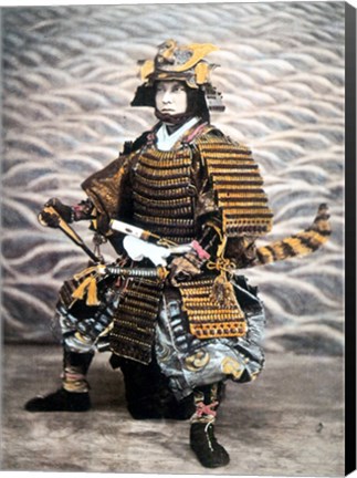 Framed Samurai 1880 Print