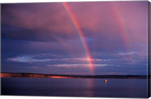 Framed Double Rainbow Print