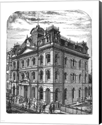 Framed General Post Office 1884 Toronto Canada Print