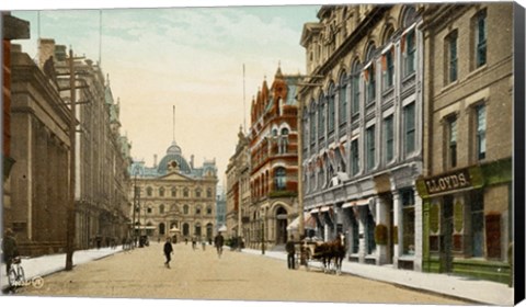 Framed Postcard of Toronto street and post office, Toronto, Canada Print