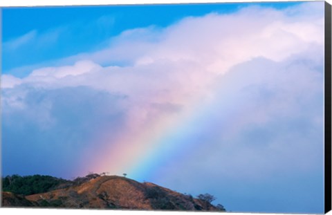 Framed Rainbow at Monteverde Cloud Forest Reserve, Costa Rica Print