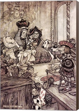 Framed Alice in Wonderland, Who stole the Tarts Print