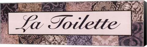 Framed La Toilette Purple Print