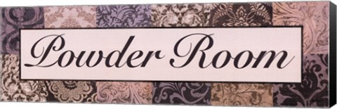 Framed Powder Room Purple Print