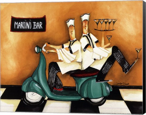 Framed Martini Bar Print