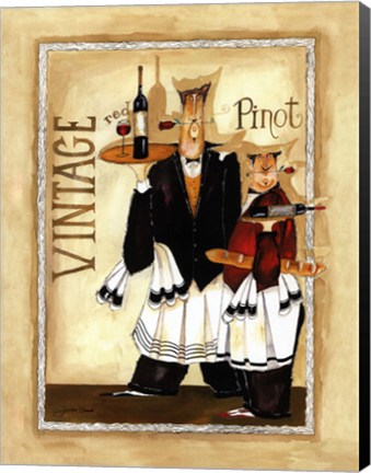 Framed Wine &amp; Roses III Print