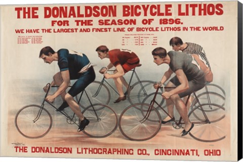 Framed Donaldson Bicycle Print