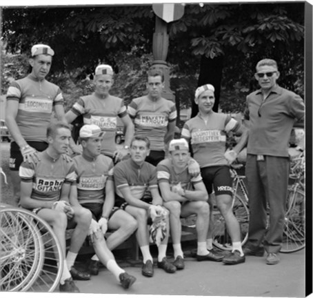 Framed Dutch Team, Tour de France 1960 Print