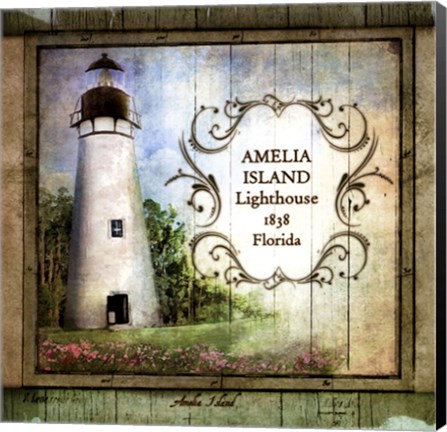 Framed Florida Lighthouse I Print