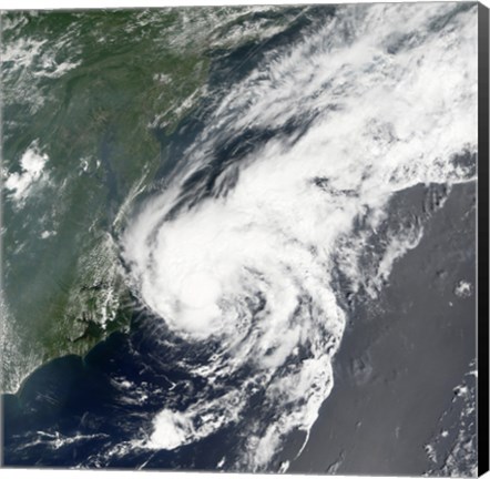 Framed Tropical Storm Beryl formed in the Northwestern Atlantic on July 18, 2006 Print