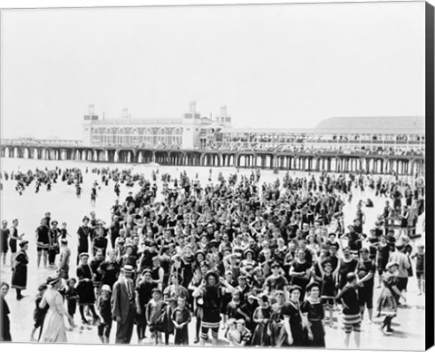 Framed Atlantic City Pier Print