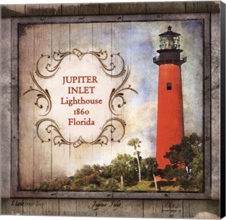 Framed Florida Lighthouse V Print