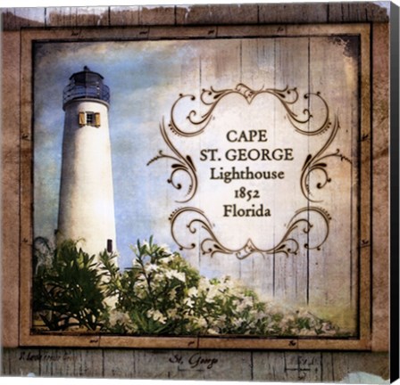 Framed Florida Lighthouse X Print