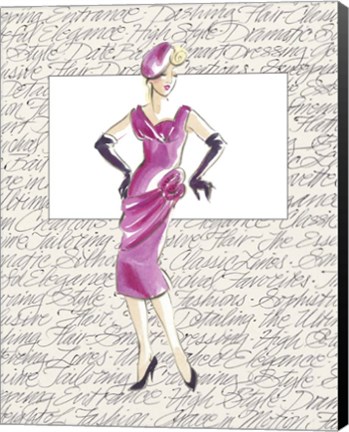 Framed 50&#39;s Fashion VI Print