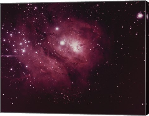 Framed Lagoon Nebula in Sagittarius Print