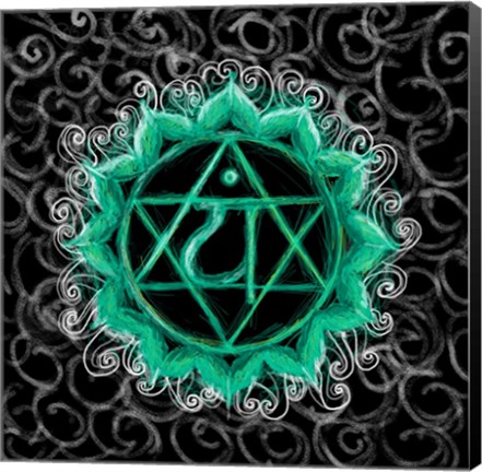 Framed Anahata - Heart Chakra, Flawless Print