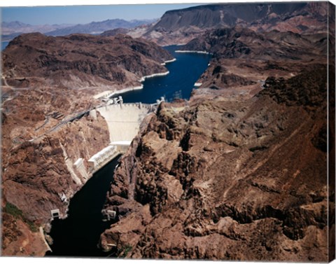 Framed Above Hoover Dam near Boulder City, Nevada Print