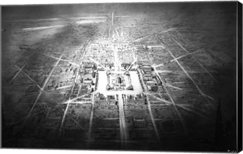 Framed Conceptual drawing for Independence Square, Washington DC Print