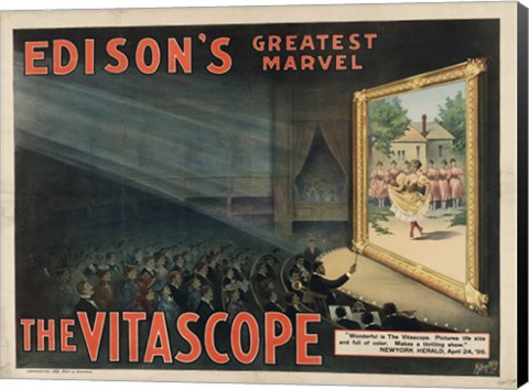 Framed Edisons Vitascope Print