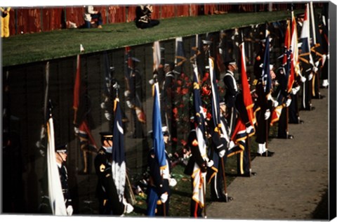 Framed Dedication of Vietnam Veterans Memorial 1982 Print