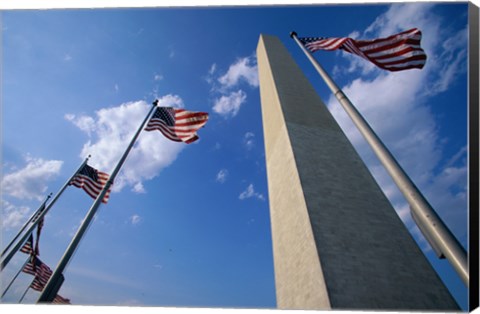 Framed Low angle view of the Washington Monument, Washington, D.C., USA Print