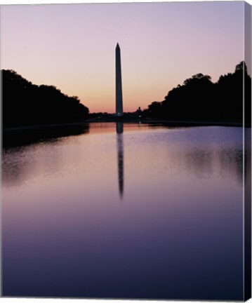 Framed Silhouette of the Washington Monument, Washington, D.C., USA Print