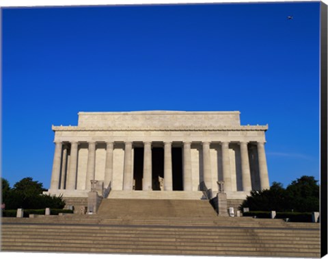 Framed Facade of the Lincoln Memorial, Washington, D.C., USA Print