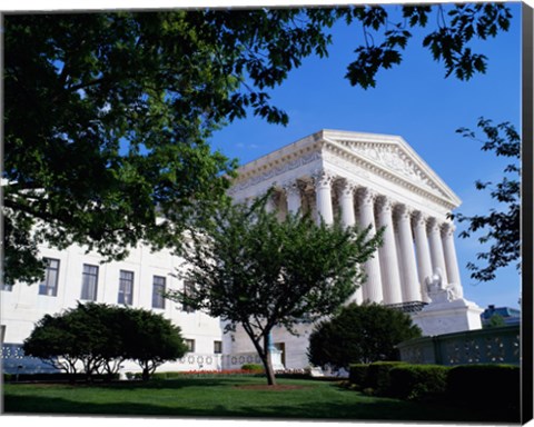 Framed Exterior of the U.S. Supreme Court, Washington, D.C., USA Print