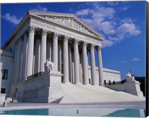 Framed Facade of the U.S. Supreme Court, Washington, D.C., USA Print