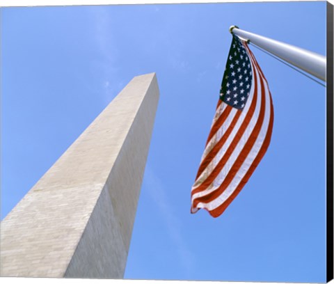 Framed Low angle view of the Washington Monument, Washington, D.C., USA Print