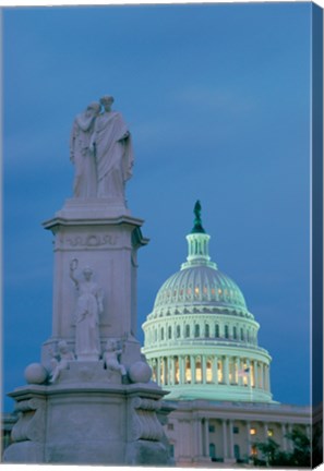 Framed Peace Monument Capitol Building Washington, D.C. USA Print