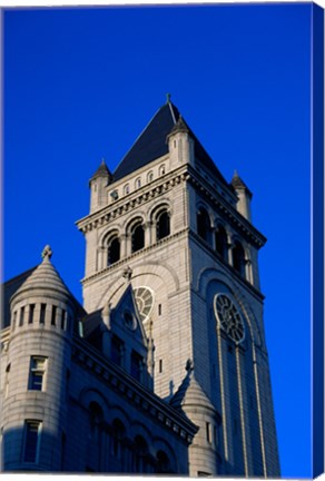 Framed Low angle view of a post office, Old Post Office Building, Washington DC, USA Print