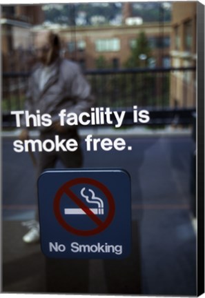 Framed No Smoking - smoke free Print