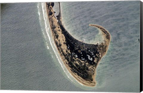 Framed Provincetown Cape Cod photographed from space Print