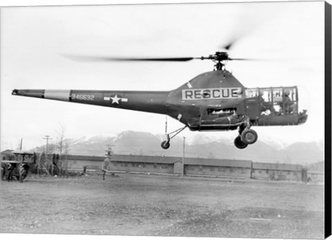 Framed Alaska, 17 May 1947, 10th Rescue Squadron helicopter Print